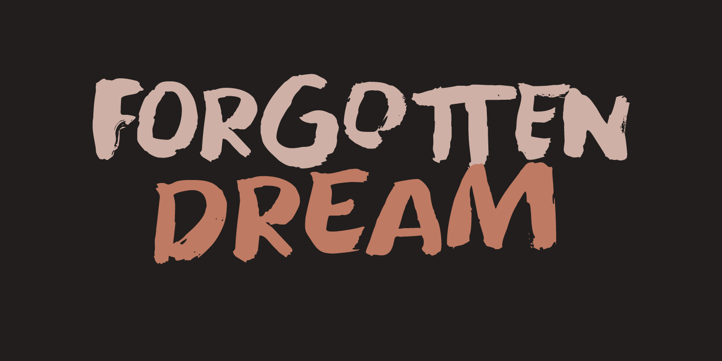Forgotten Dream Italic Font preview